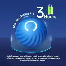 Smart Automatic Dog Toy Ball – Interactive & USB Rechargeable