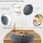 Premium Plush Round Pet Bed for Dogs & Cats – Soft, Warm, All-Season Comfort