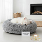 Premium Plush Round Pet Bed for Dogs & Cats – Soft, Warm, All-Season Comfort